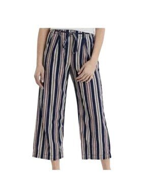 American Eagle Striped Cropped Beach Pants 2